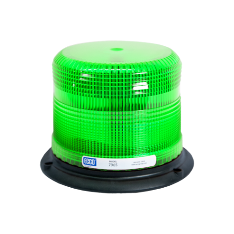 3-Bolt Green Beacon - Pulse II, low Profile
