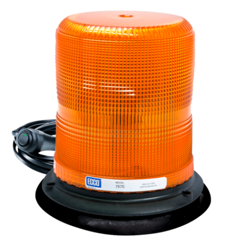 Vacuum Magnet Mount Amber Beacon: Pulse II, Medium Profile