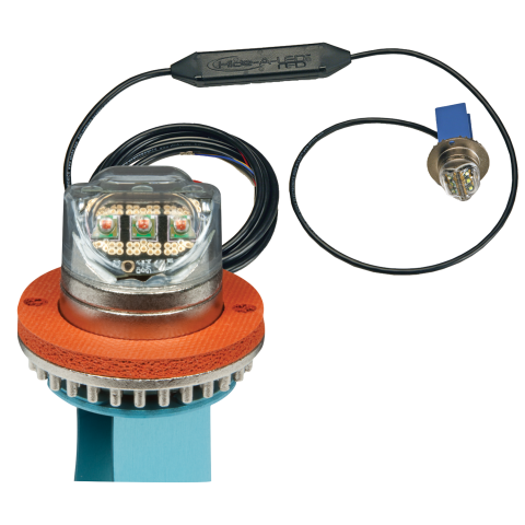 Hide-A-LED Concealed Warning Amber/White