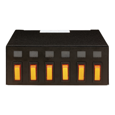 Switchbox: 6 switch,&nbsp;12VDC