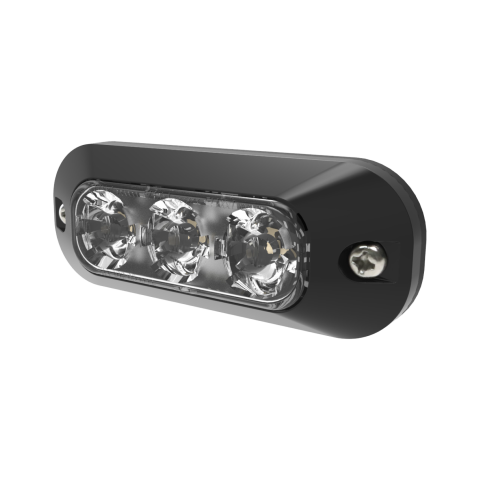 DIRECTIONAL,3 LED,SURFACE MOUNT, 12-24VDC,AMBER,