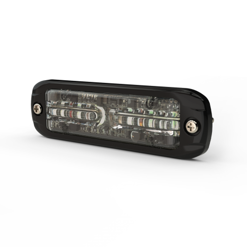 Surface Mount Directional LED Warning Light - Red/White, 2&nbsp;Bolt