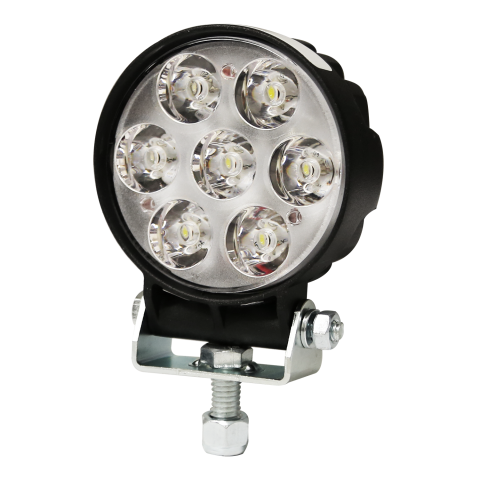 Worklamp: LED (7), Flood Beam, round 12-80VDC