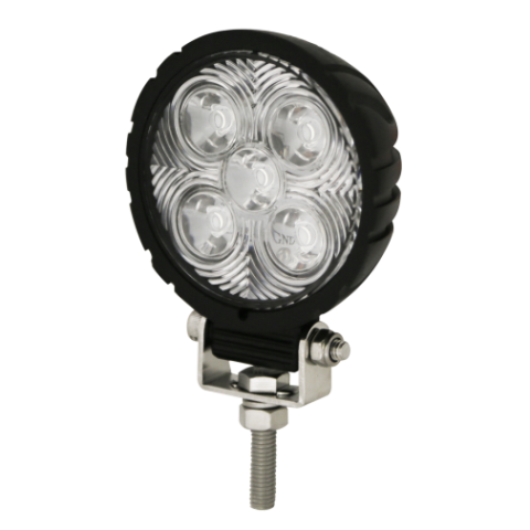 Worklamp: LED (5), Flood Beam, round, 12-24VDC