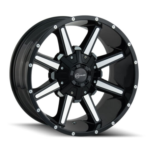VAULT 20X10 5X127/139.7 87MM -19 BLK MILLED ENTHUZE VAULT&nbsp;WHEEL