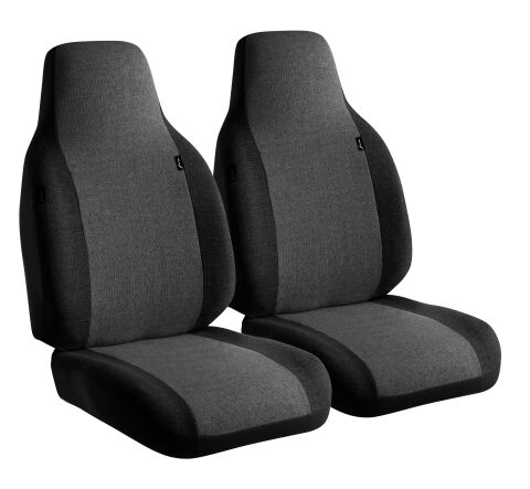 OE30 Series - Oe Tweed Car Semi-Custom Fit Front Seat Cover- Charcoal