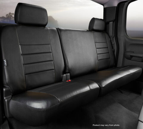 SL60 Series - Leatherlite Simulated Leather Custom Fit Rear Seat Cover-&nbsp;Black