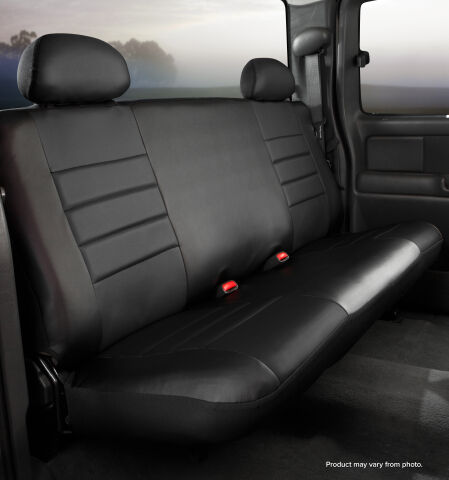 SL60 Series - Leatherlite Simulated Leather Custom Fit Rear Seat Cover-&nbsp;Black
