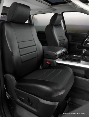 SL60 Series - Leatherlite Simulated Leather Custom Fit Front Seat Cover-&nbsp;Black