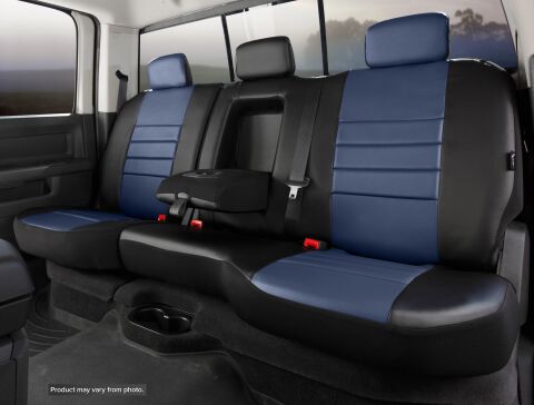SL60 Series - Leatherlite Simulated Leather Custom Fit Rear Seat Cover-&nbsp;Blue