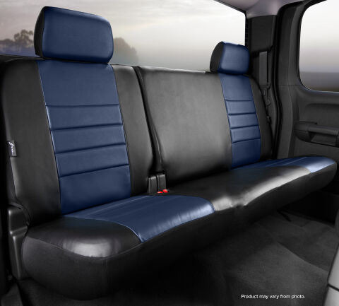 SL60 Series - Leatherlite Simulated Leather Custom Fit Rear Seat Cover-&nbsp;Blue