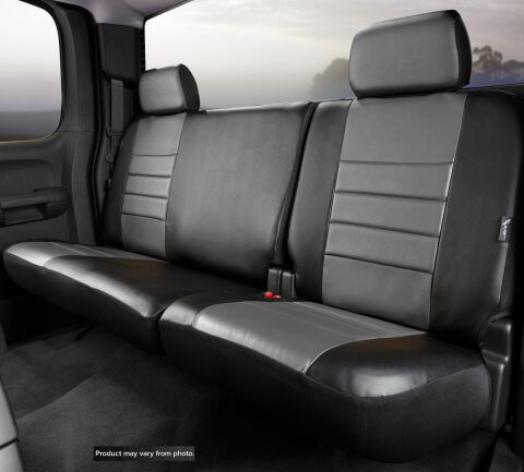 SL60 Series - Leatherlite Simulated Leather Custom Fit Rear Seat Cover-&nbsp;Gray