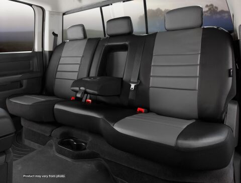 SL60 Series - Leatherlite Simulated Leather Custom Fit Rear Seat Cover-&nbsp;Gray