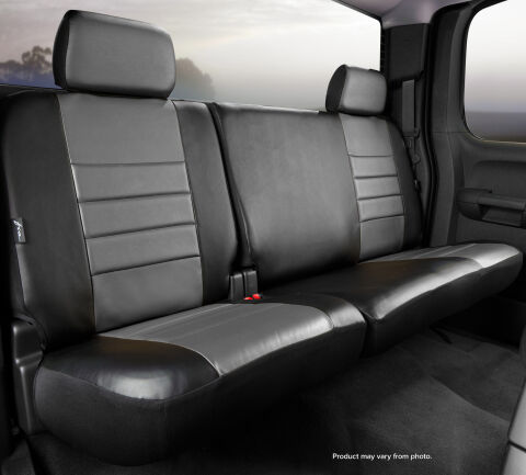 SL60 Series - Leatherlite Simulated Leather Custom Fit Rear Seat Cover-&nbsp;Gray