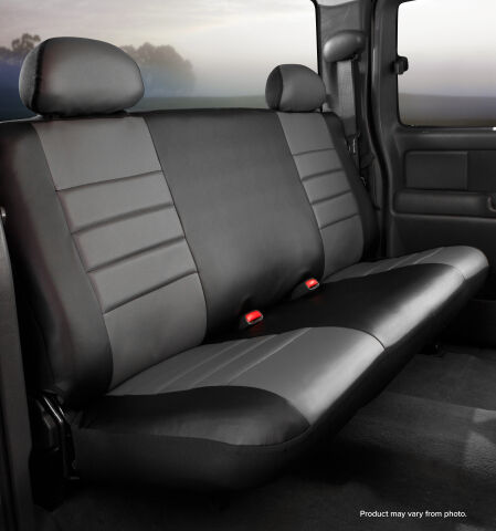 SL60 Series - Leatherlite Simulated Leather Custom Fit Rear Seat Cover-&nbsp;Gray