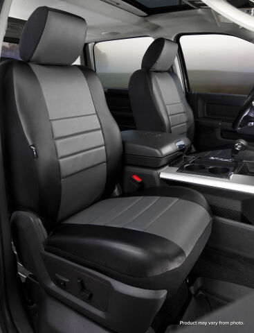 SL60 Series - Leatherlite Simulated Leather Custom Fit Front Seat Cover-&nbsp;Gray