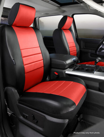 SL60 Series - Leatherlite Simulated Leather Custom Fit Front Seat Cover-&nbsp;Red