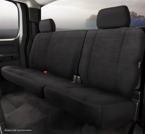 TR40 Series - Wrangler Saddleblanket Custom Fit Rear Seat Cover - Solid&nbsp;Black