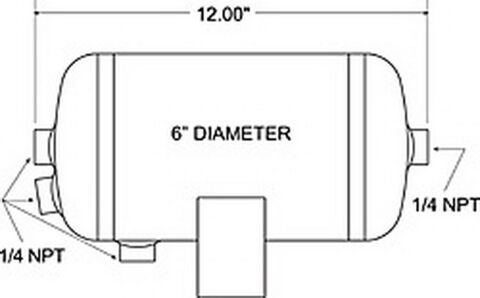 Air Tank 1 Gal 4&nbsp;Ports
