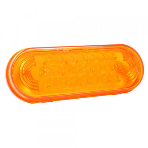 SuperNova® Oval LED Stop Tail Turn Lights, Amber, Grommet Mount, Male&nbsp;Pin
