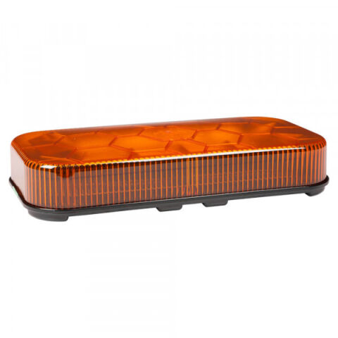 Class I LED Mini Light Bar; Permanent Mount, Amber, 12V/24V