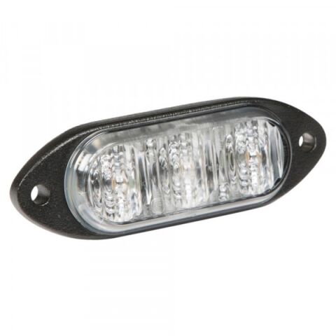 LED Directional Warning Light Surface Mount, 3-Diode, Class I,&nbsp;White