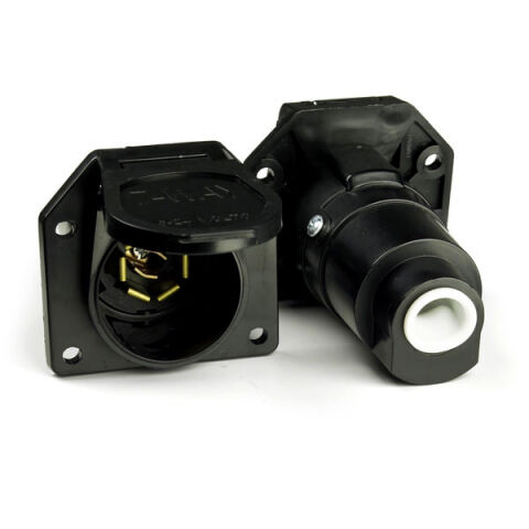 7-Way R.V. Connectors, Socket w/ Enclosed Terminal