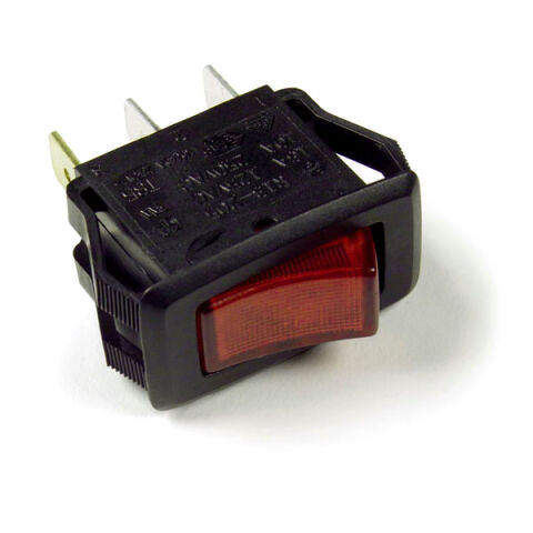 Rocker Switches - Illuminated, 3 Blade,&nbsp;Red