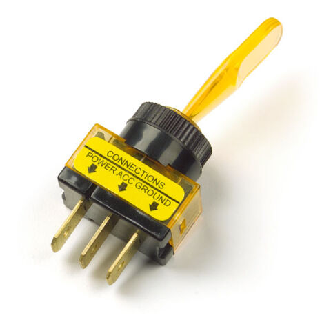Toggle Switch - Illuminated, 3 Blade,&nbsp;Orange