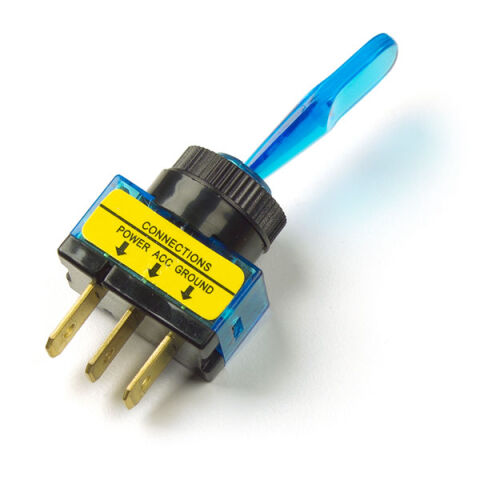 Toggle Switch - Illuminated, 3 Blade,&nbsp;Blue