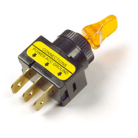 Toggle Switch - Illuminated - Duckbill,&nbsp;Yellow