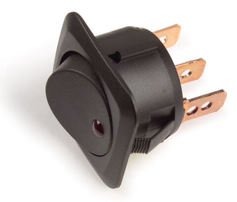 LED Rocker Switch - 25A, Green,&nbsp;12V