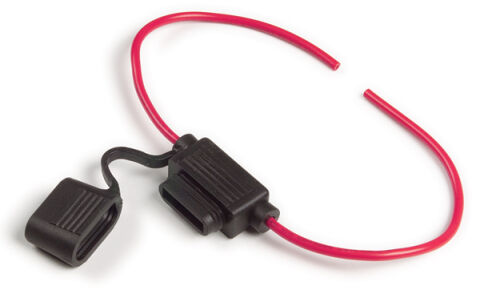 Miniature Blade Fuse Holders, 14 Gauge, 20A, w/ Protective&nbsp;Cap