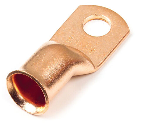 Standard Copper Tube Lugs - 2 Gauge, 3/8