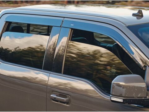 Low Profile Ventvisor Deflector; Smoke; Outside Mount; 4&nbsp;pc.