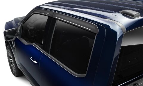 Low Profile Ventvisor Deflector; Smoke; In-Channel Mount; 4&nbsp;pc.