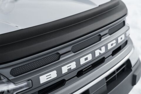 Aeroskin II Hood Protector; Matte Black Low Profile
