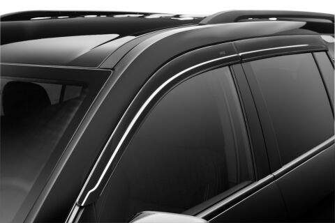 Low Profile Ventvisor Deflector; Smoke; Outside Mount; 4&nbsp;pc.