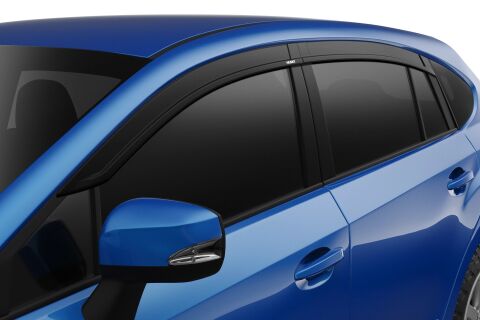 Low Profile Ventvisor Deflector; Smoke; Outside Mount; 4&nbsp;pc.