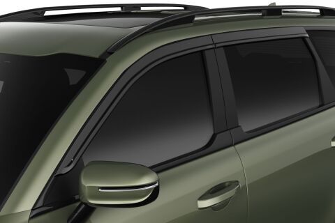 Low Profile Ventvisor Deflector; Smoke; Outside Mount; 4&nbsp;pc.