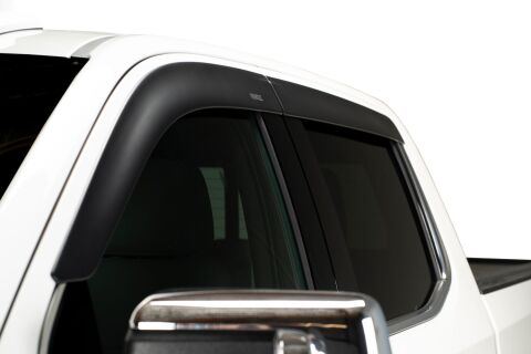 Low Profile Ventvisor Deflector; Matte Black; Outside Mount; 4&nbsp;pc.