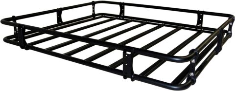 07-17 Jeep Wrangler JK 4 DoorCargo Basket Kit, Black&nbsp;Coated
