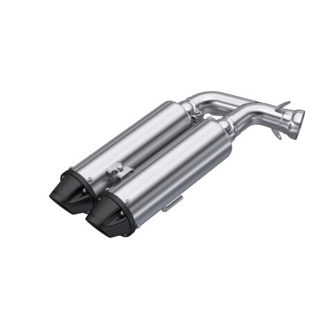 Spark Arrestors Included. Dual Slip-on.