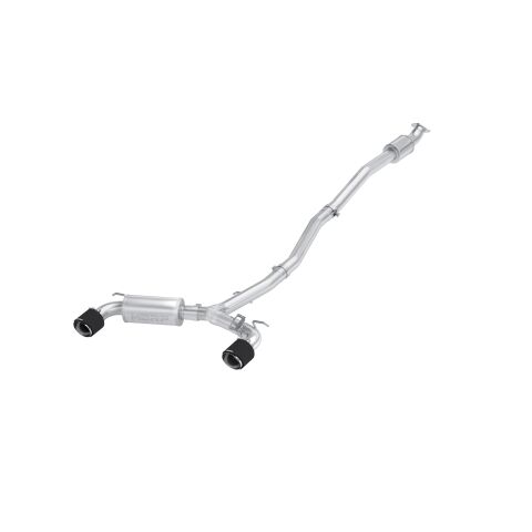 3in. Cat-Back. Dual Split Rear Exit .Active. T304 with CF&nbsp;Tips