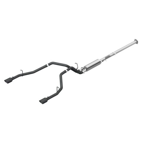 3in. Cat-Back. 2.5in. Dual Split Rear Exit.&nbsp;BLK