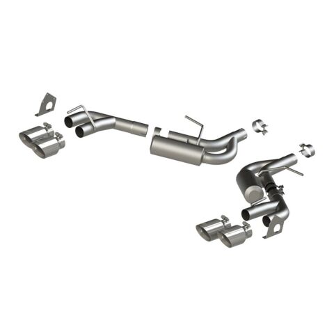 2.5in. Axle-Back. Dual Rear Exit. Quad Tips.&nbsp;AL