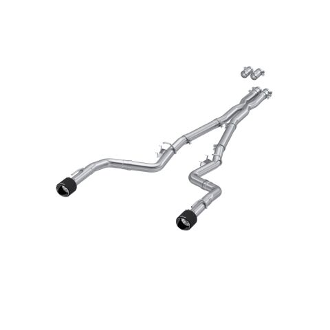 3in. Cat-Back. Dual Rear Exit. Race Version. T304. Dual CF&nbsp;Tips