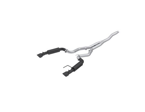 3in. Cat-Back. Dual Split Rear Exit. Race Version.&nbsp;BLK