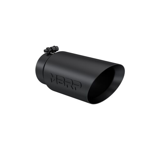 Tip. 5in. O.D.. Dual Wall Angled. 4in. inlet 12in. Length.&nbsp;BLK