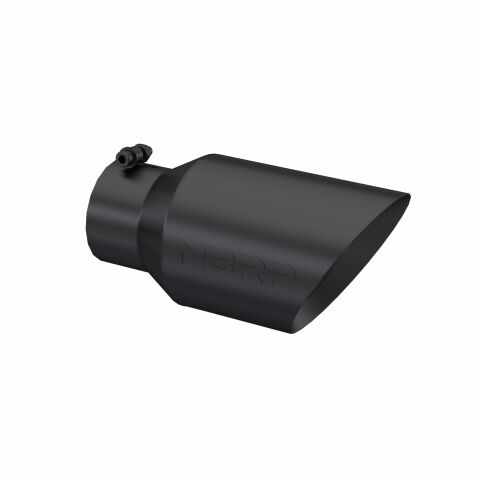 Tip. 6in. O.D. Dual Wall Angled 4in. inlet 12in. Length.&nbsp;BLK.